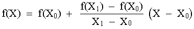 Fórmula de Interpolación Lineal
